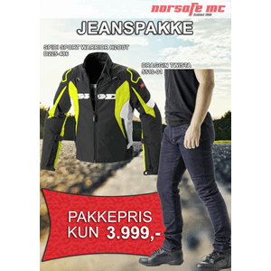 Pakke 2: Spidi MC jakke og Draggin Kevlar jeans