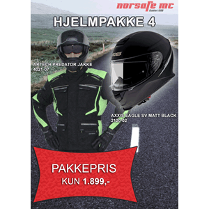 Pakke 1: Axxis Eagle og Artech Predator jakke