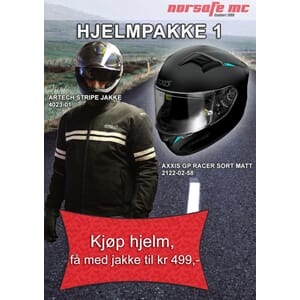 Pakke 1: Axxis GP Racer og Artech Stripe jakke
