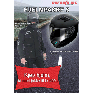 Pakke 1: Axxis GP Racer og Artech Navigator jakke