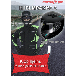 Pakke 1: Axxis GP Racer og Artech Predator jakke
